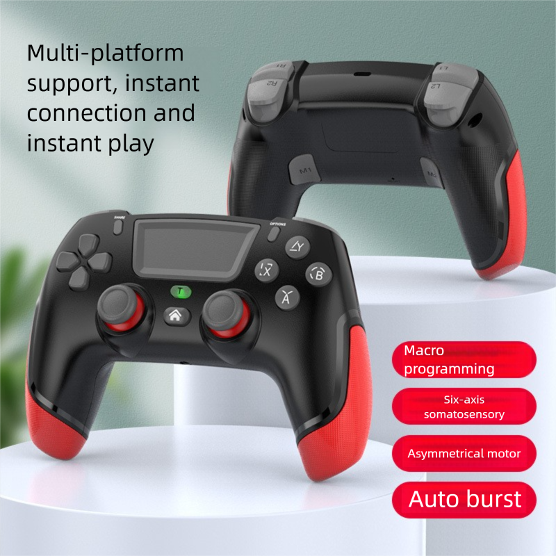 PS4 Wireless Bluetooth Controller For PC TV IOS Android Switch Macro Back Button Continuous Private Mode_voghion.com