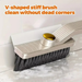 Multi-Purpose Tile Cleaning Brush, 360° Rotating Hard Bristle Scrubber For Bathroom & Kitchen Floors And Walls_voghion.com