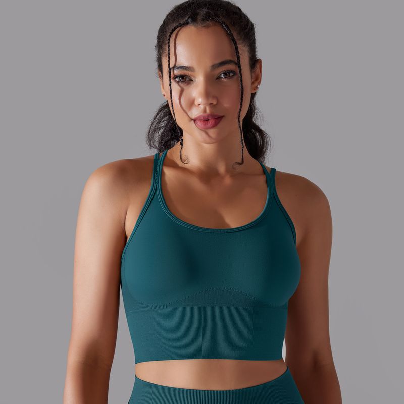 Women's sports bra women shockproof push-ups yoga bra quick-drying breathable fitness vest_voghion.com