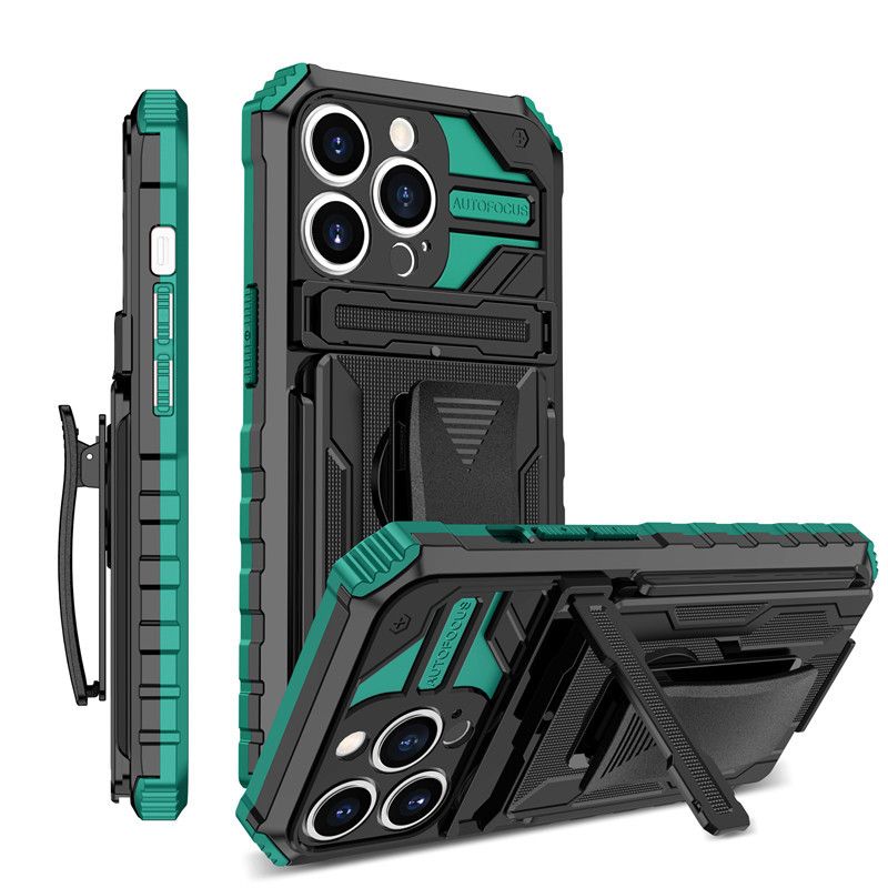 Phone Case all inclusive multi functional back clip bracket anti fall protective cover mobile phone case_voghion.com