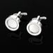photo cufflinks men's round photo frame can be placed in the photo copper cuff nail source factory ins new product_voghion.com