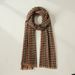 Women's Small Plaid Sweet Cashmere Medium-length Scarf, Warm Scarf Fashionable And Versatile_voghion.com