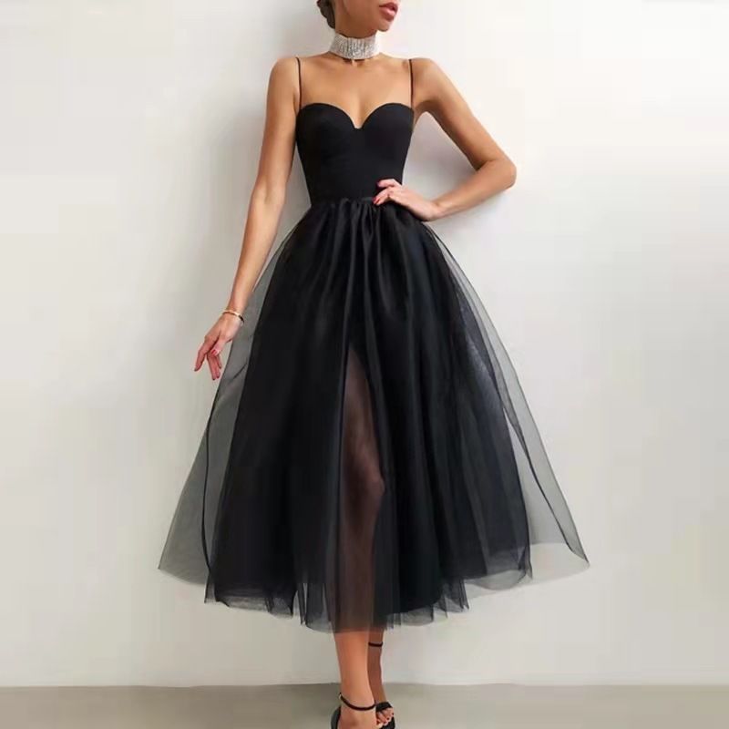 Damen A-Linien-Rockkleid im Hosenträgerstil Agentur Franchise_voghion.com