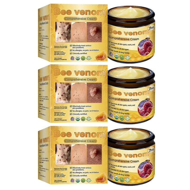 1-3x Bee Venom Comprehensive Cream, Professional All-in-One Anti-Wart Bee Venom Treatment Cream For All Skin Types_voghion.com