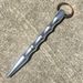 Kubotan - Chaveiro de liga de alumínio para autodefesa tática para segurança feminina (ponta pontiaguda e redonda, preto, prata, vermelho e mais)_voghion.com