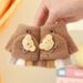 Thermohandschuhe für Kinder, Herbst/Winter 2025, Strickhandschuhe mit umklappbaren Fingern, Baby-Cartoon-Motiven_voghion.com