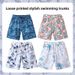 New Men's Swim Trunks Unique Print, Vacation Style, Quick-Dry Beach Shorts With Adjustable Size And Convenient Pocket_voghion.com