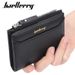 Men's short wallet baellerry version with multiple card slots for driver's license card holder thin zipper buckle coin purse_voghion.com