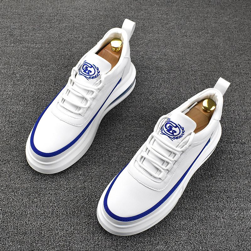 Low-top New Traspirante Casual Hundred, Altezza Interna. Scarpe Bianche Piccole, Fondo Coreano Spesso_voghion.com