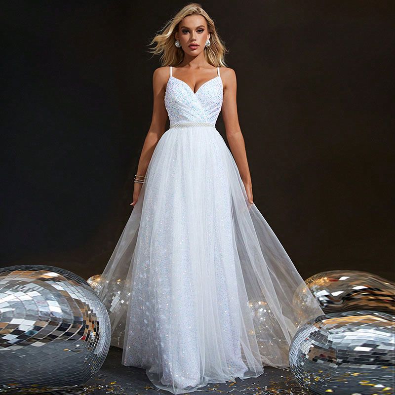 Damen rückenfreies, sexy Wald-Stil, verträumtes einfaches Tube-Top, schlankmachendes Abschluss-Abschlussballkleid_voghion.com