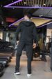 Traje deportivo LazyZoom para hombre, conjunto para correr, ropa de entrenamiento físico, cárdigan de talla grande, chaqueta deportiva_voghion.com