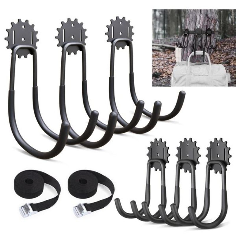 6piece Garage Hook Heavy Duty Utility Steel Garage Storage Hook Wallmounted Garage Hook And Organizer For Organizing Power Tool_voghion.com