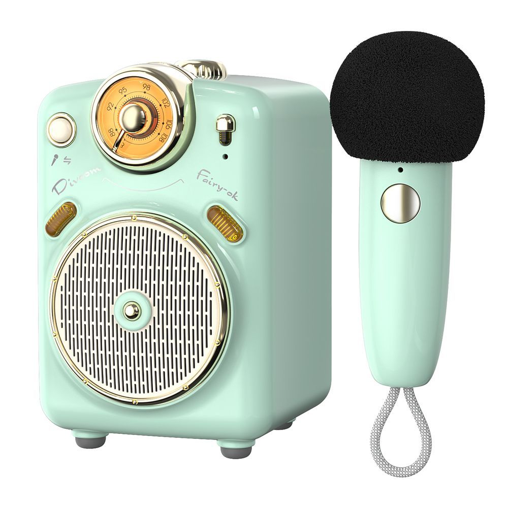 Bluetooth Speaker With Microphone Karaoke Function With Voice Change; FM Radio; TF Card_voghion.com