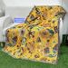 New Chinese Style Hibiscus Woven Blanket Single Sofa Cover Non-Slip Wear-Resistant Durable Washable_voghion.com