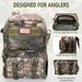 rillrun Mit Rutenhalter, Herren-Box-Rucksack, 42L Große Ausrüstungstasche Store Equipment, Grüne Tarnung, Angelrucksack_voghion.com