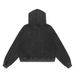 Men's Clothing retro washed distressed short hooded sweatshirt_voghion.com