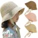 Cappello da pescatore in paglia per bambini, per bambine, ragazzi, estate, spiaggia, viaggi, cappelli per bambini con pizzo regolabile, antivento, corda, accessori alla moda, 2-6 anni_voghion.com