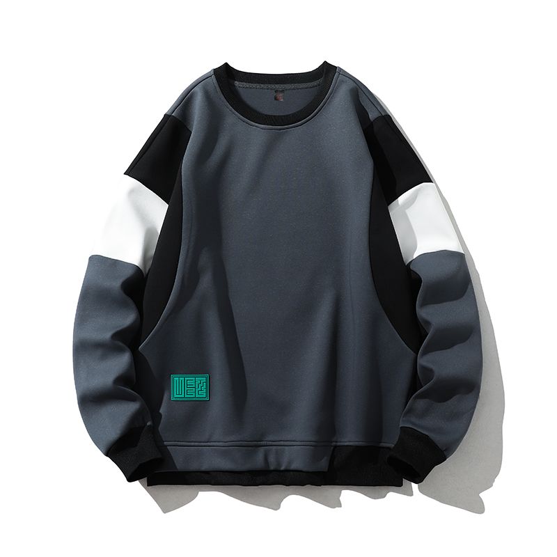 [Yipin Source] YPY-6166-P26 Höstskarvad boutiquetröja Amerikansk stil herr Trendig Enkel Klassisk Kontrastfärg_voghion.com