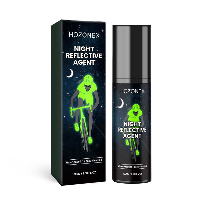 Noční reflexní sprej, cyklistické oblečení, svítící výstražná cedule, ekologický fluorescenční noční sprej_voghion.com