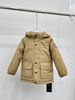 Chaqueta infantil de plumón, de largo medio, con capucha gruesa desmontable, cortavientos e impermeable, de plumón de pato blanco, nuevo estilo de invierno._voghion.com