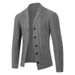 2023 autumn and winter men's sweater jacket casual popular single-breasted lapel long-sleeved knitted cardigan_voghion.com