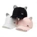new meow Women's Summer fall black white Pink ears Cat Baseball cap with rings and lace cute girl hat_voghion.com