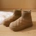 velvet High-top Boots Women's Non-slip Versatile Student Tide Thermal Socks Boots Cotton Shoes_voghion.com