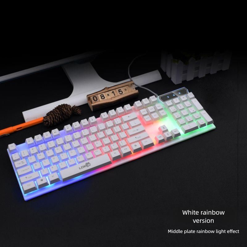 Wired Keyboard Mouse Set Desktop Computer Notebook USB Office Typing Game Mechanical Special_voghion.com