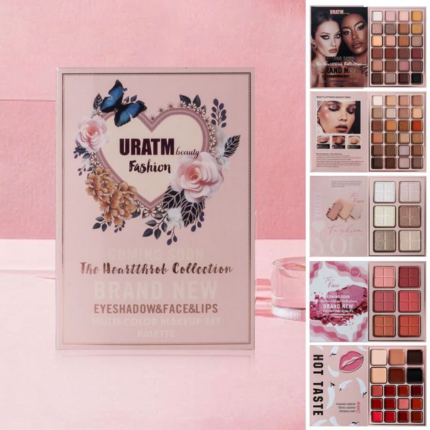 Make-up-Sets Farb-Make-up-Paletten-Set 5 Schichten Love Flip Book Lidschatten-Palette Matt Perlglanz Rouge Kontur Textmarker_voghion.com