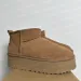 Dames Classic Ultra Mini Boot II 2 Platform Hoogte 5cm Australische Winter Sneeuw Designer Tasman Tazz Bont Laarzen Pantoffels_voghion.com