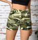 Damenbekleidung gewaschene Camouflage-Print Patch Pocket Stitching Workwear Shorts_voghion.com