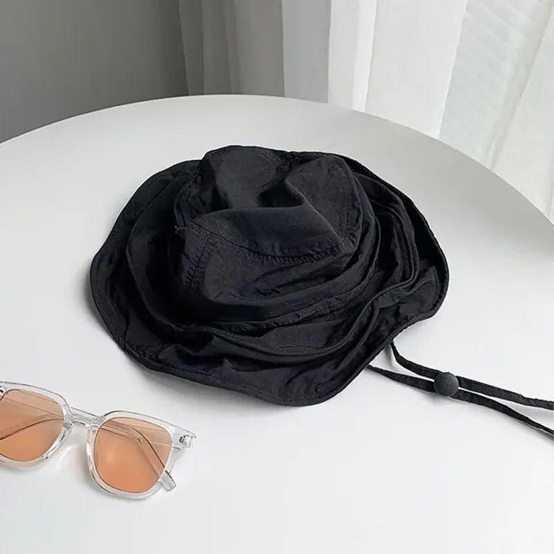 Hot Sale 2024 New Large Size Quick Drying Thin Light Nylon Fisherman Hat Bob Outdoor Sun Hats For Women Men Bucket Caps_voghion.com