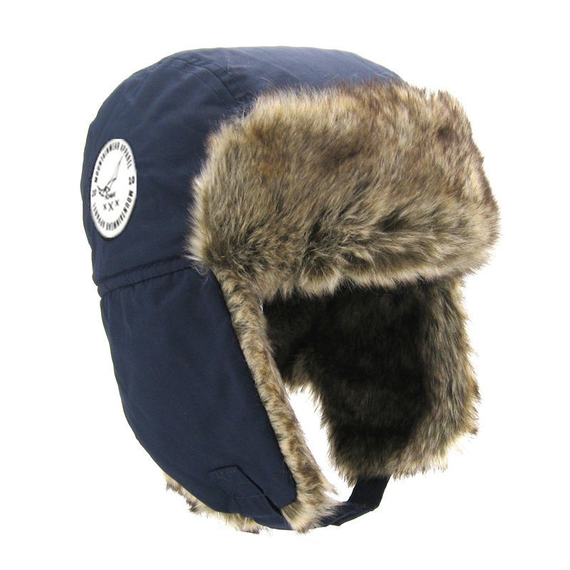 Trapper Hats Fashionable comfortable children's winter hat Lei Feng hat Fashionable warm waterproof windproof black ski winter hat_voghion.com