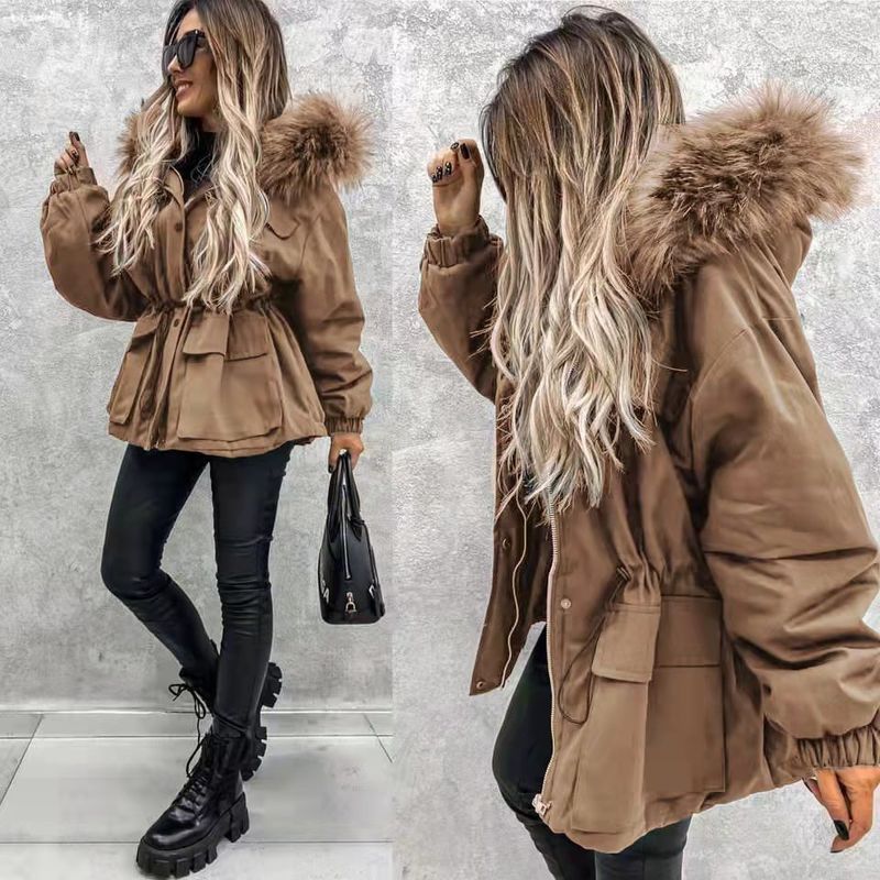 Vêtements d'hiver en coton rembourré pour femmes_voghion.com