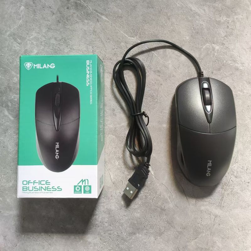 M1 Wired USB Optical Mouse – Ergonomic Design For Business, Office, Home & Gaming – Compatible With Desktops, Laptops_voghion.com