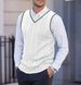 Chaleco de punto para hombre, sin mangas, informal, talla grande, estilo comercio exterior, cuello en V, grueso, para hombre_voghion.com