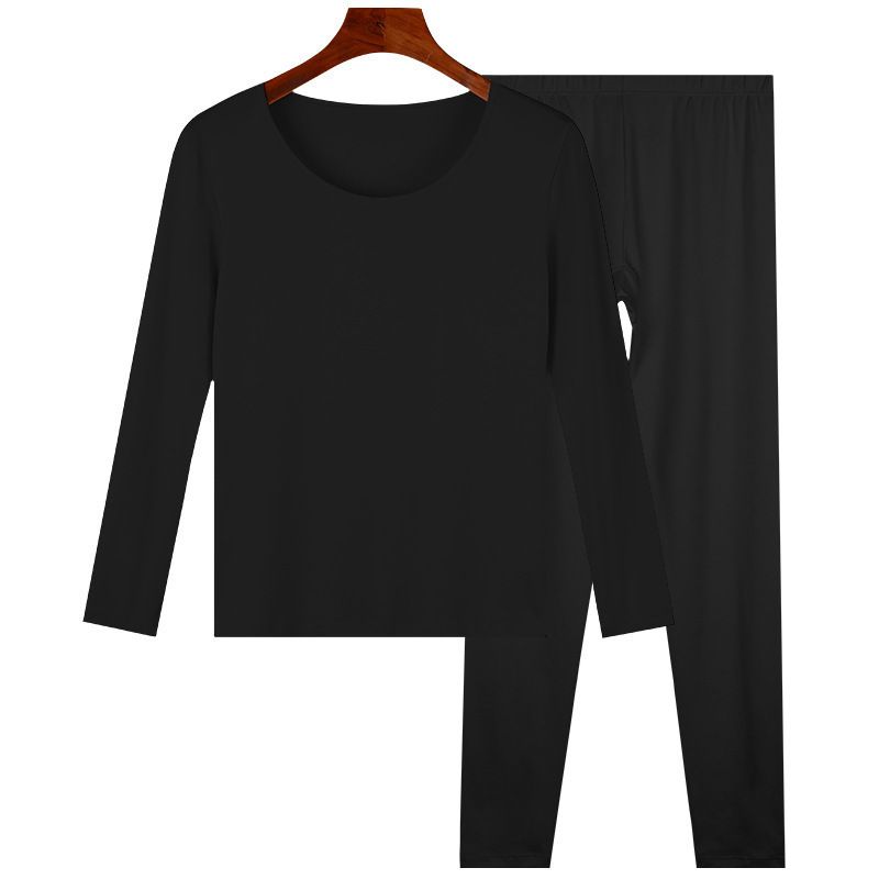 Women's Intimates Autumn And Winter Thin Brushed Thermal Suit Clothes And Autumn Trousers Heating Couple Base Underwear_voghion.com