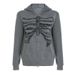 Personalized Dark Style Breastbone Print Hooded Cardigan Sweatshirt With American Niche Design, Loose Casual Jacket_voghion.com
