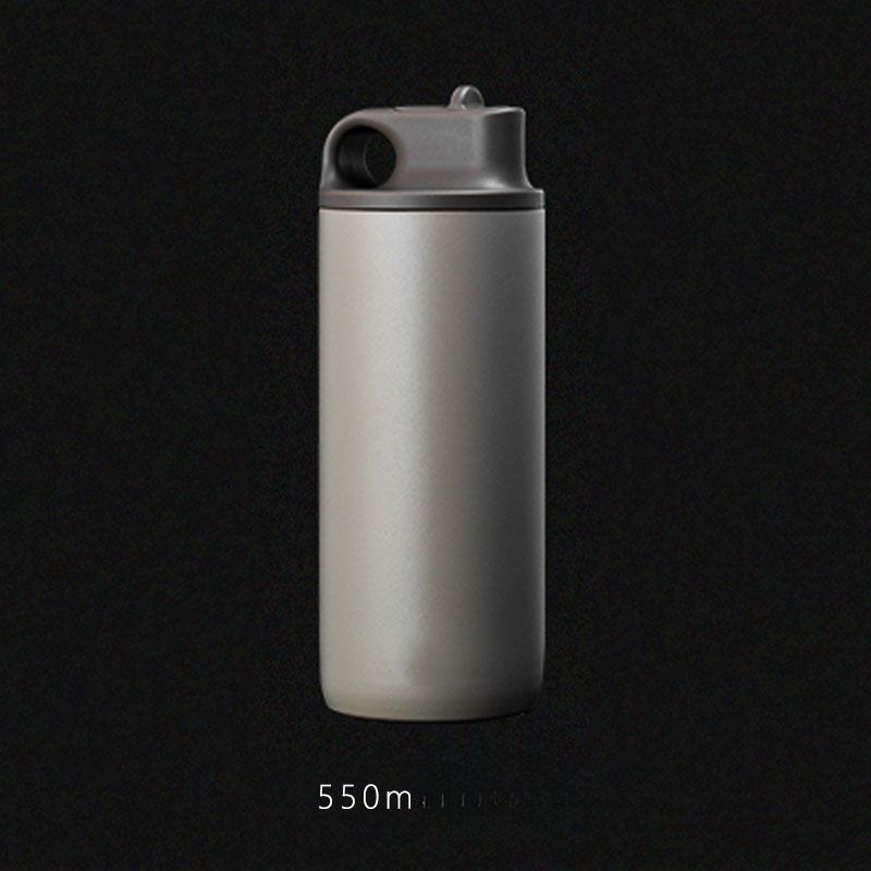 Wind Straw Outdoor Sports Water Simple Stainless Steel Insulated Large Capacity Portable Cup For Men And Women_voghion.com