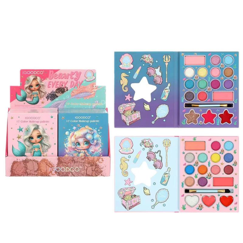 Eye Shadow Small Eyeshadow Palette Matte Pearlescent Lipstick With Brush, Popular Makeup In Russia_voghion.com