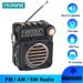 FM AM SW Stereo Radios Portable Pocket Mini Radio Receiver Multifunctional Wireless Bluetooth Music Player With LED_voghion.com