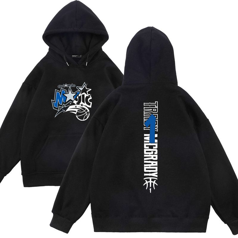 Felpa con cappuccio a maniche lunghe 370G Basketball Vertical Magic Team McGrady per uomo e donna in autunno e inverno vestibilità ampia alla moda_voghion.com
