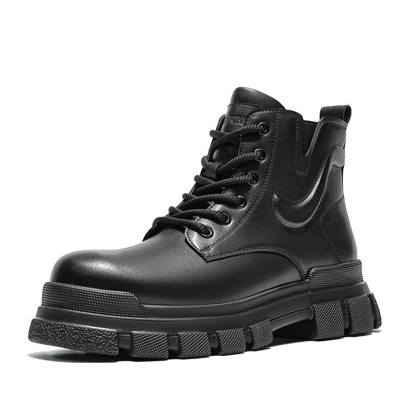 Hiking Shoes Platform Heightening Martin Boots Comfortable Casual Men's Shoes Boots_voghion.com