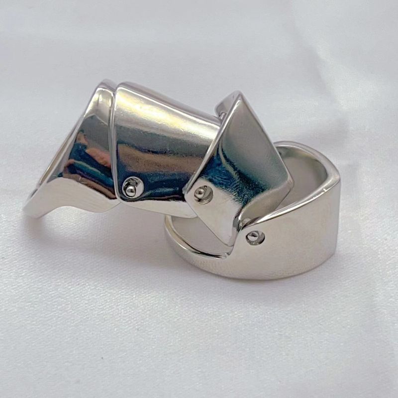 Women's Jewelry Mechanical Wind Shield Joint Armor Personality Sweet Cool Niche Simple Unique Movable Armor Four Joint Ring Ring_voghion.com