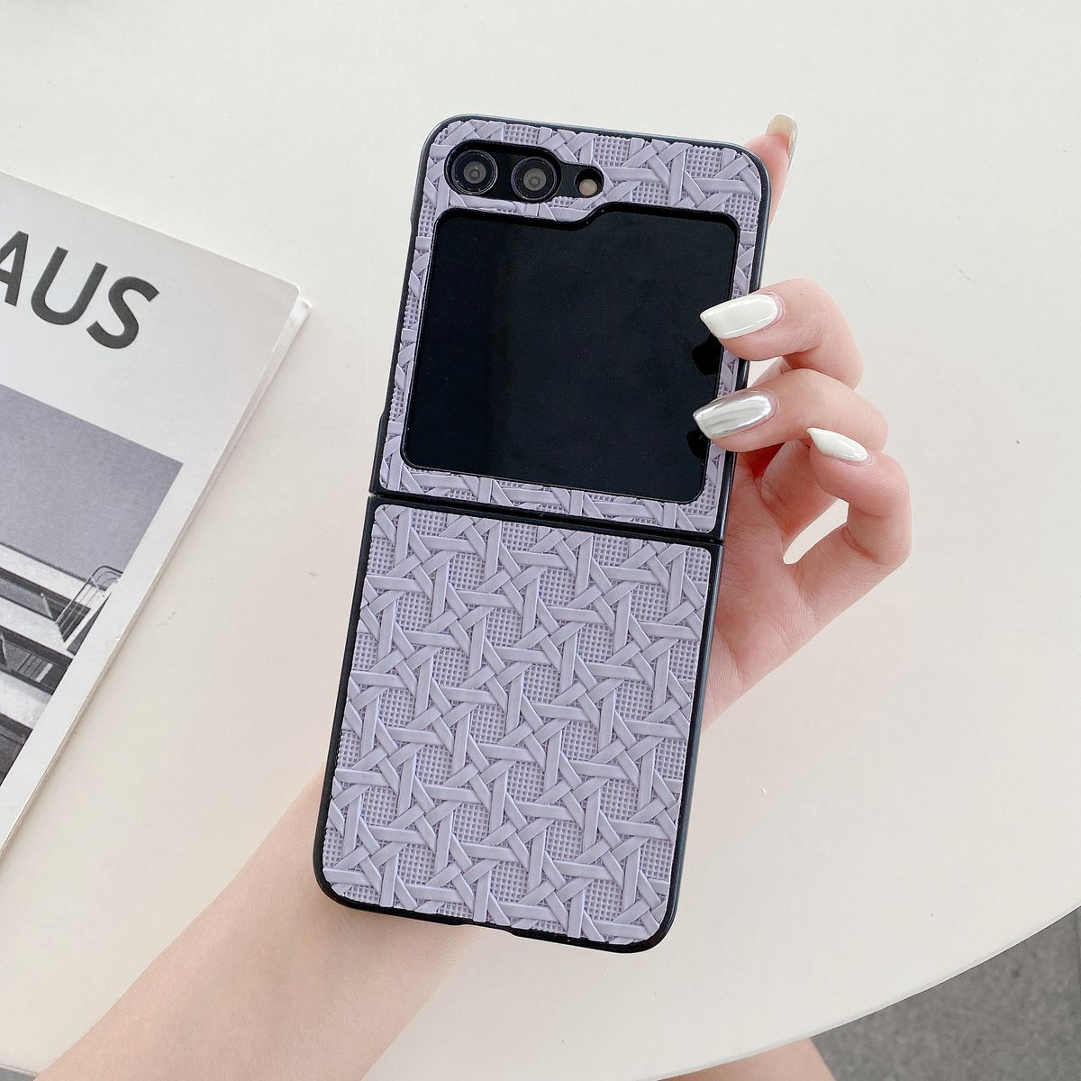 Mobilfodral till Samsung Z Flip5 mobiltelefonfodral GalaxyZ Flip4 hopfällbar Safeguard skyddsfodral ZFlip3 fodral_voghion.com