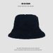 Chapeau seau en peluche épais pour femmes et hommes, polyvalent en automne et en hiver, montrant un petit chapeau de bassin chaud en fourrure_voghion.com