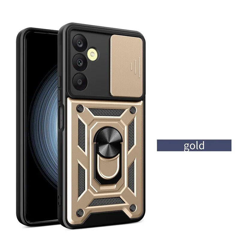 Armor Hülle Fir Samsung Galaxy A15 A25 A35 A55 5G A05 A05S A14 A24 A34 A54 A13 A33 A53 A73 Cover Ring Magnéithalter_voghion.com
