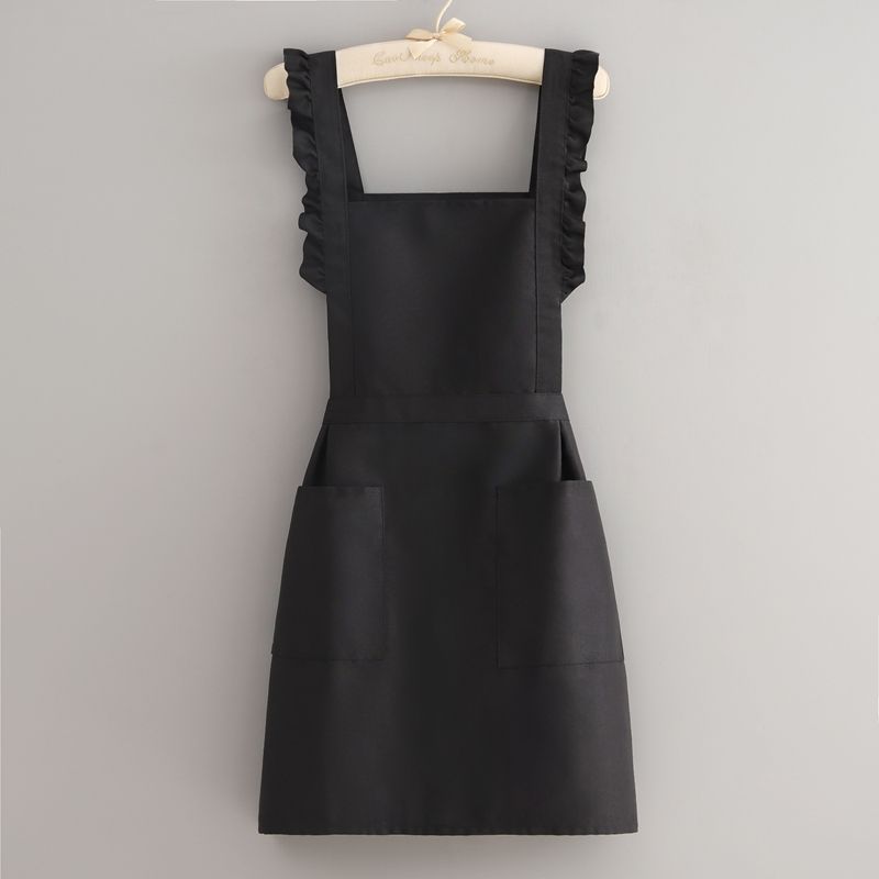 Splash-Proof New Nail Art Kitchen Household Women Princess Dress Printed Waist Apron For Work_voghion.com
