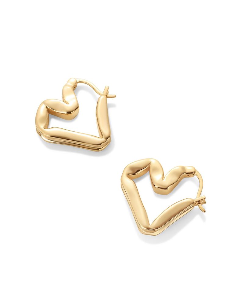 Women’s Jewelry Set Fashion Hot Sale In Real Gold Brass Electroplating Fashionable And Simple Trendy Temperament Love Ear Clip Exquisite Earrings_voghion.com