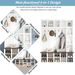 ON-TREND Farmhouse Wooden Style Hall Tree With 6 Hooks, Practical Walnut Storage Bench With Adjustable Shelves, 4-in-1 Entryway Shoe Cabinet With 13 Cubbies For Mudroom, Living Room, White, 76.7"H_voghion.com